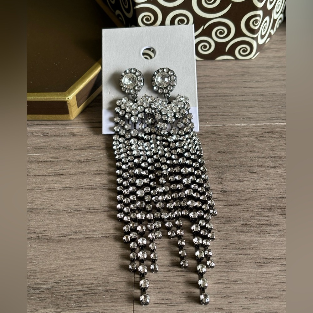 Rhinestones Galore Statement Earrings